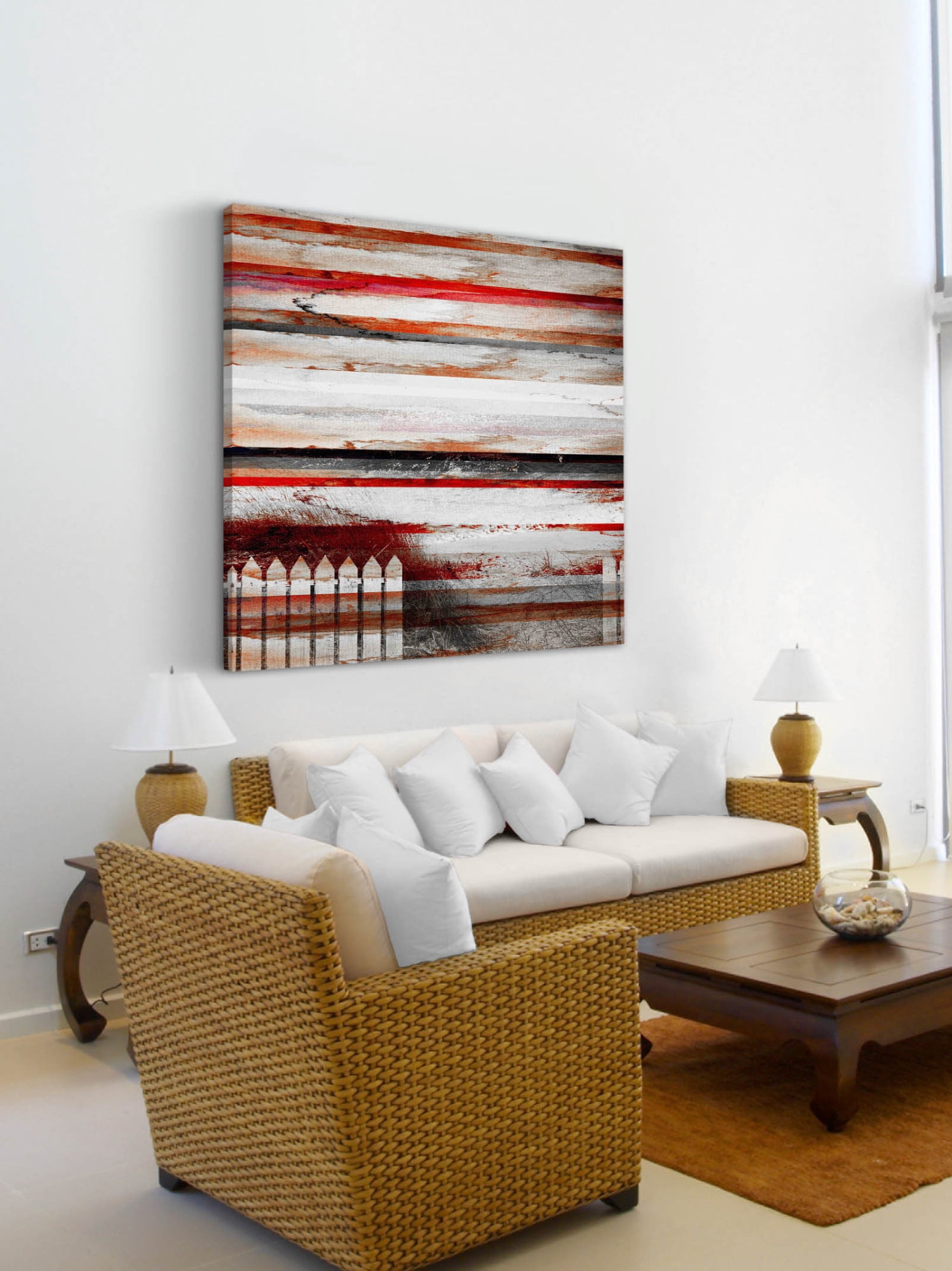 Parvez Taj "Picket Fence" Print on Canvas
