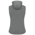 thumbnail image 3 of Little Donkey Andy Women's Lightweight Softshell Vest, Hooded Windproof Sleeveless Jacket for Golf Travel Hiking Running Gray XXL, 3 of 7