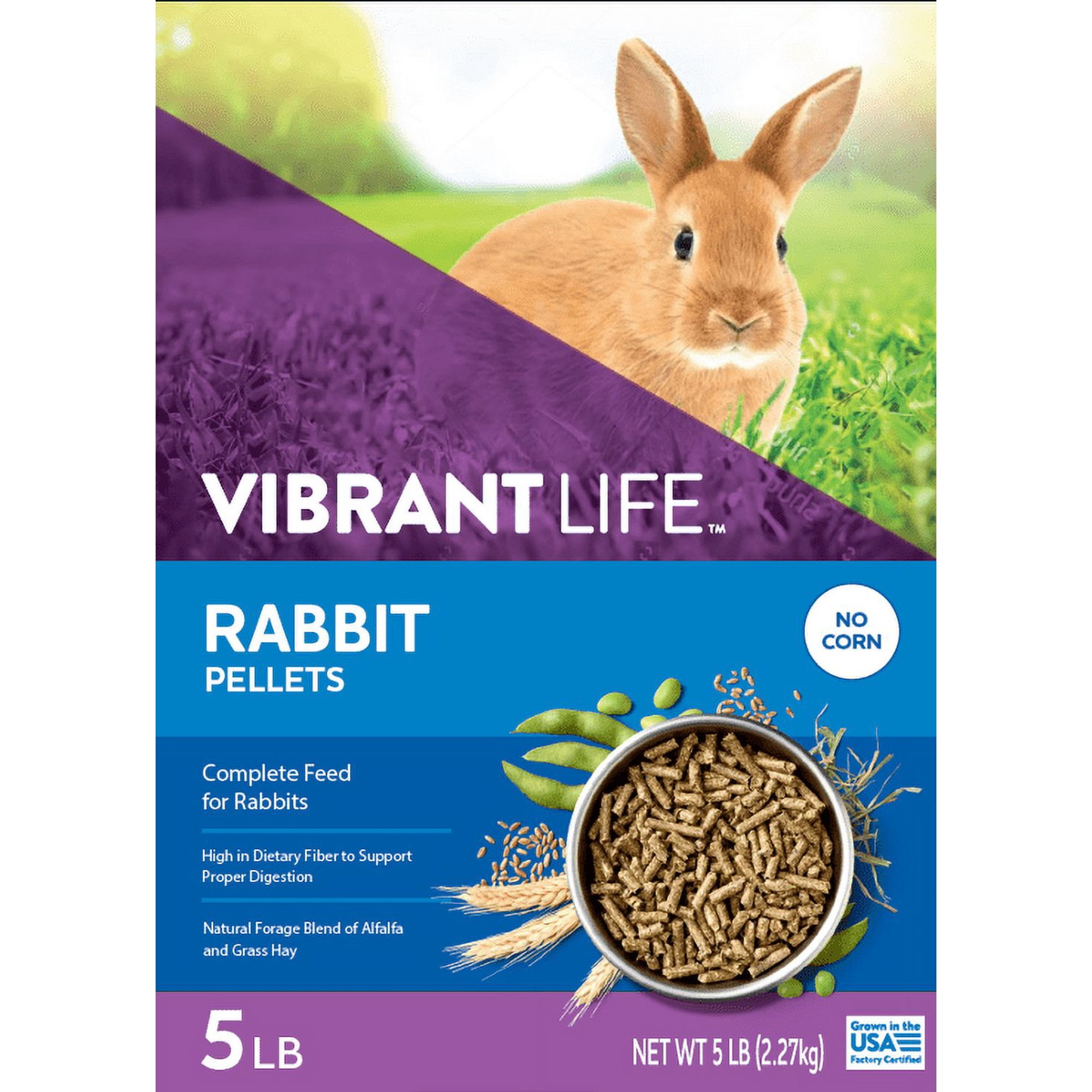 Vibrant Life Rabbit Pellets, 5 lb Bag