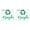 Green(2Pcs), variant on PPKVUFD Recycle Sticker for Trash Bins - Perfect Recycling Stickers for Trash Can - 2 Pack - 6" by 6" Decal Logo - Ideal Label Sign for Home or Office Refuse Bin - Suitable for Indoor/Outdoor use