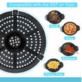 thumbnail image 5 of Air Fryer Rack Replacement Part 6.1Inch Round Air Fryer Grill Pan Non Stick Crisper Plate Replacement for Grill Pan Grill Plate Crisper Plate Tray, 5 of 5