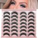 thumbnail image 2 of 14 Pairs Fluffy Natural Look Dd Russian 5d Faux Mink Wispy Lash MTS, 2 of 5