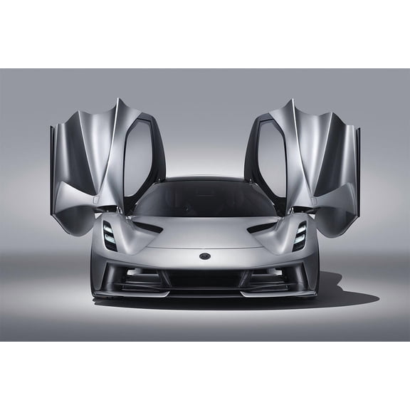 Lotus Evija Sports Car Racing Car Automotive Wall Art Home Decor - 12x18 Inch Laminated Poster - Stunning Detail and Bold Colors