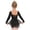 Black, variant on Kids Girls Classic Long Sleeve Leotard Dance Ballet Dress Leopard,6-7Y,Black