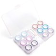 thumbnail image 1 of 6 Pack Contact Lens Case Container Holder Storage Box Portable Contact Lens Travel Kits, 1 of 9
