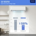 thumbnail image 2 of Della 42K BTU ODU 22 SEER2 208-230V 3 Zone 9K 12K 18K BTU Cools Up to 1950 Sq.Ft, Works with Alexa, Wifi Energy Efficient Multi Zone Mini Split Air Conditioner Pre-Charged Heat Pump Full Set, 2 of 7