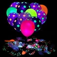 thumbnail image 5 of Wekvgz 90Pc Polka Dot Fluorescent Balloons 12 UV Neon Balloons Glow In the Dark for Birthday, Wedding, Neon Party, Decorations Supplies, 5 of 14