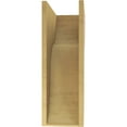 thumbnail image 4 of 9"W x 18"D x 27"H Classic Carmel Rough Cedar Woodgrain TimberThane Corbel, Primed Tan, 4 of 6