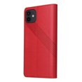 thumbnail image 5 of Dteck for iPhone 12 Mini Case, PU Leather Flip Wallet Case with 3 Cart Slots and Kickstand Shockproof Protective Case for iPhone 12 Mini 5.4 inch 2020 Ladies Girls Women Boys Men, Red, 5 of 13