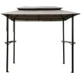 thumbnail image 5 of 8X4Ft Grill Gazebo, Metal Gazebo Soft Top Canopy with Steel Frame, Hook and Bar Counters, Mushroom, 5 of 7
