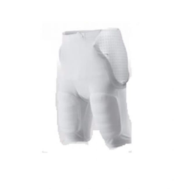 Alleson Athletic AA695PGYWHTSML Youth FivePadded Football Girdle