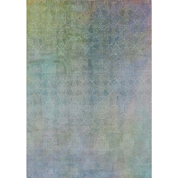 Ahgly Company Indoor Rectangle Mid-Century Modern Dark Gray Oriental Area Rugs, Swatch Sample