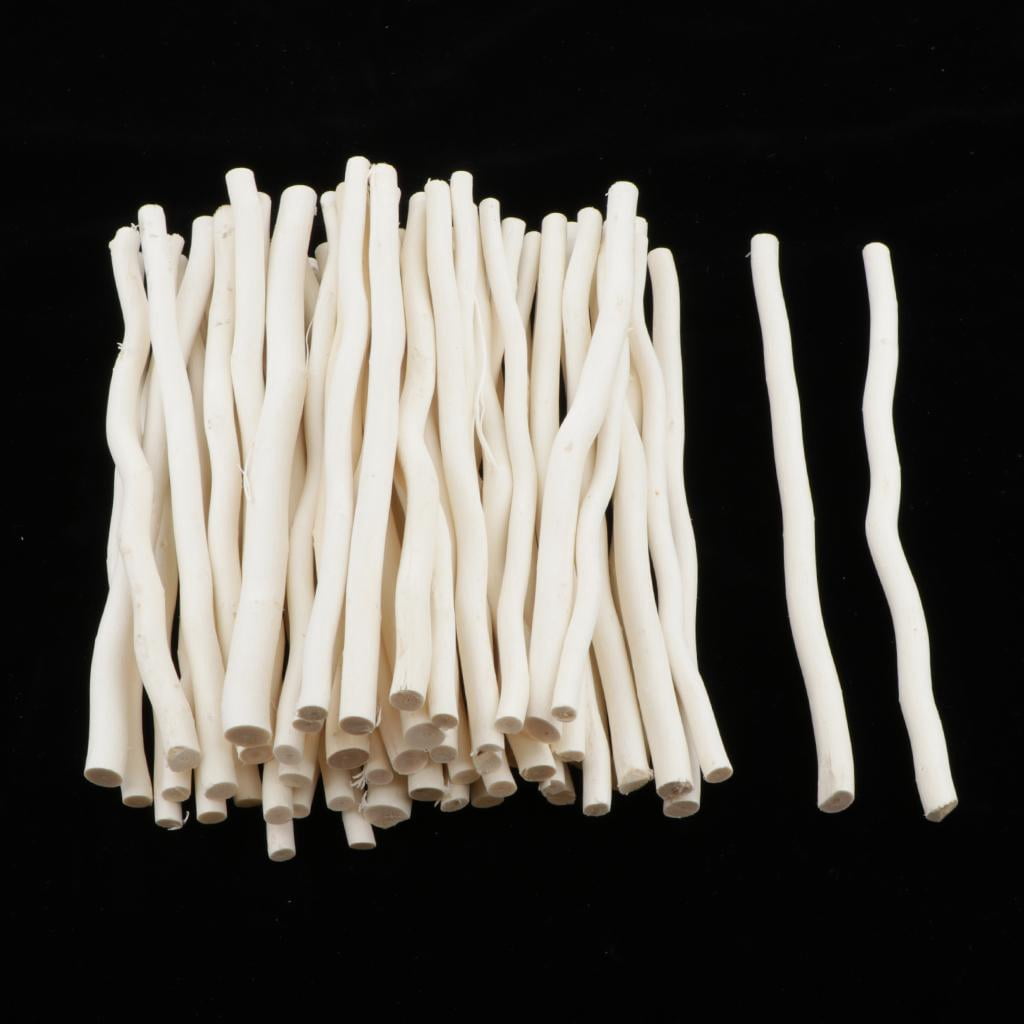 GUOOL 100pcs Wooden Sticks for Handicrafts, Natural Branches for Floristry, Wreath Making And Home Decor