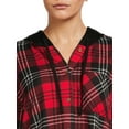 thumbnail image 3 of No Boundaries Juniors Hooded Plaid Shirt, 3 of 5