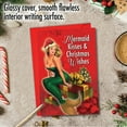 thumbnail image 5 of 1 Funny Christmas Card with Envelope - Mermaid Kisses and Wishes C7055XSG, 5 of 6