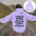 thumbnail image 2 of YUELONGHU Women Casual Hoodie Half Zip Sweatshirt Women Women's Letter Print Hoodies Long Sleeved Hoodie with Pockets L, 2 of 7