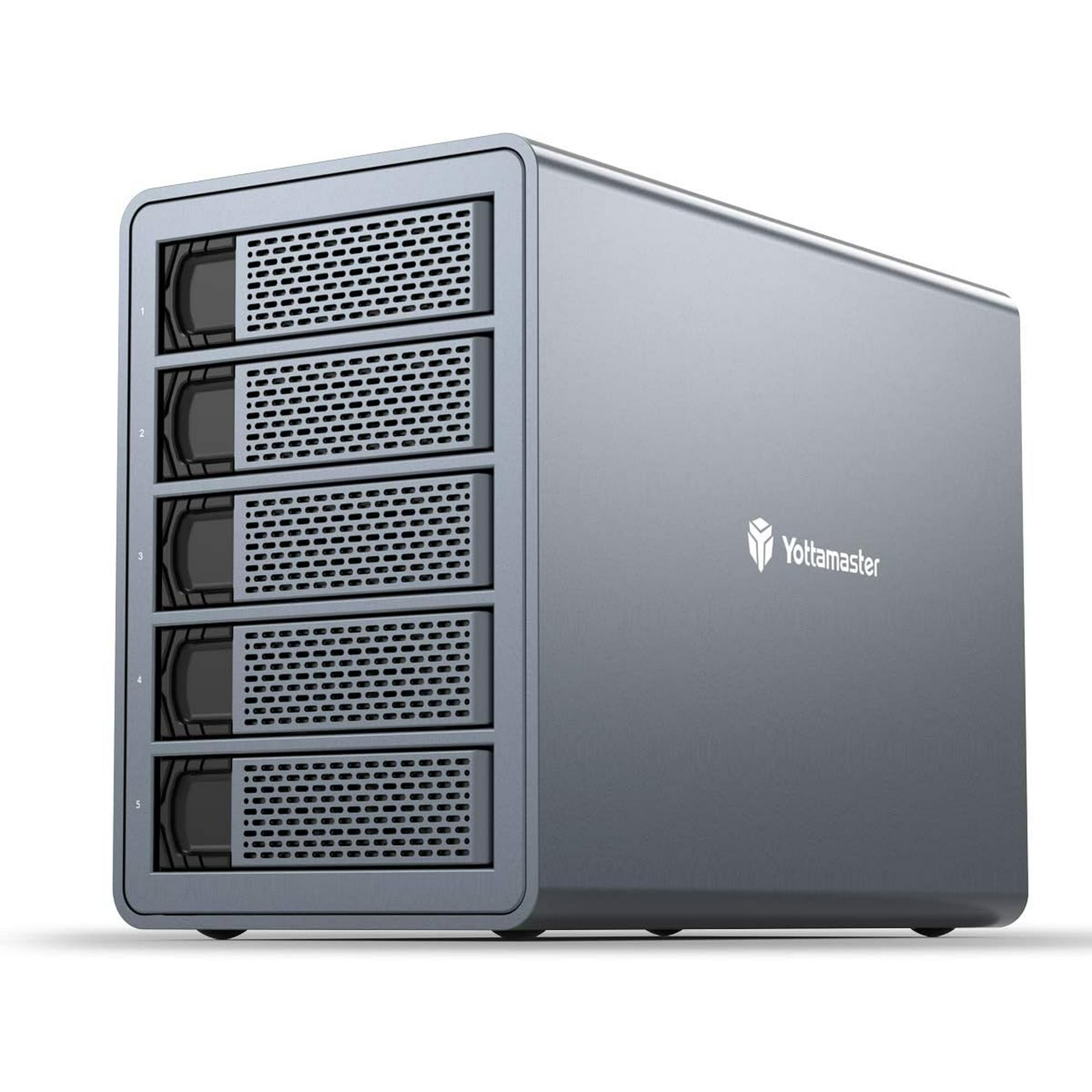 Y Bay RAID External Hard Drive Enclosure to SATA HDD SSD  Enclosure,Support 90TB RAID 0/1/5/10/JBOD RAID Mode Hard Drive RAID