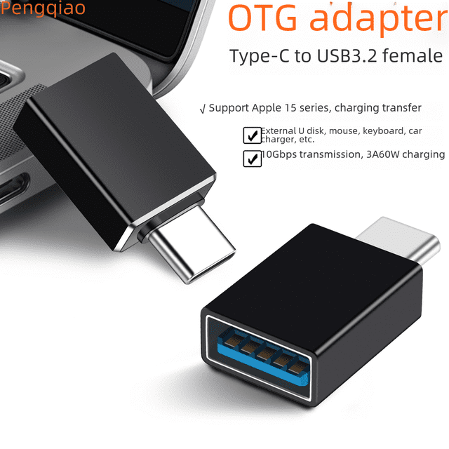 Adaptador OTG Tipo C a USB 3.2 para teléfono móvil Android Huawei Apple adaptador de ordenador