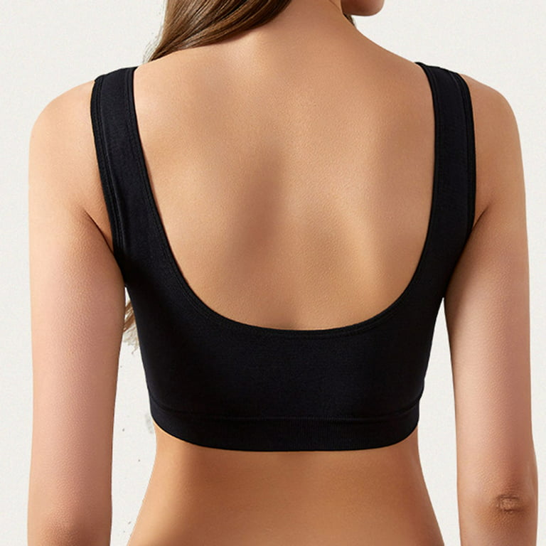 Hesxuno Backless Sports Bras for Women Womens Beautiful Comfortable Backless  with Shoulder Straps Sports Bras Everyday Bras 