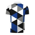 thumbnail image 5 of Njoeus Mens Undershirts Short Sleeve Tops Men's Casual Short Sleeve Sports Shirt Zip Up Summer Slim Fitted T-Shirts Geometric Graphic Printed Tops Beach Tees Blouses Mens Muscle Tank Tops, 5 of 5