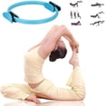 thumbnail image 4 of 15 Inch Pilates Rings Yoga Pilates Magic Circle Pilates Ultra Fit Exercise Resistance Fitness Toning Ring Workout Fitness Circles With Dual Grip Hand, 4 of 5