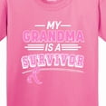 thumbnail image 4 of Inktastic My Grandma is a Survivor Breast Cancer Awareness Youth T-Shirt, 4 of 5