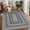 Dark Gray, variant on Non Slip Washable Area Rug – Modern Geometric Low Pile Ultra Thin Stain Resistant Carpet for Living Room, Dining Room, Under Table