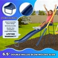 thumbnail image 4 of Sportspower Super 10 Metal Swing Set with Saucer Swing, Standing Swing, Teeter-Totter, Lifetime Warranty on Slide & Bonus Anchor Kit, Great for Kids 3-8, 4 of 13