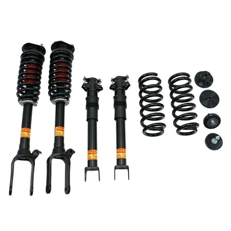 2007-2009 Mercedes-Benz ML320 4MATIC 4-Wheel Air Suspension Conversion Kit with Shocks (MK14F)
