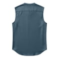 thumbnail image 5 of Mens Sleeveless Button Down Shirts Linen Cotton Summer Beach Basic Tank T-Shirt Tops, 5 of 5