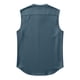 thumbnail image 5 of Top de Hombro Frío Camisa de Lino de los Hombres sin Mangas Cuello Redondo Color Sólido Botón Básico Delantero Top de Vacaciones Casual, 5 of 6