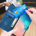 thumbnail image 2 of S10 Phone Case Wallet,for Galaxy S10 Case,[Card Holder Slots][Wrist Strap][Stand Function] TPU Interior Protective PU Leather Phone 2023 Flip Cases Cover for Samsung Galaxy S10 6.1 Inch (Blue), 2 of 14