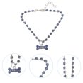 thumbnail image 4 of Miangastore Pet Necklace Metal Rhinestone for Pet Owners Holiday 1Set 11.4X1In, 4 of 8
