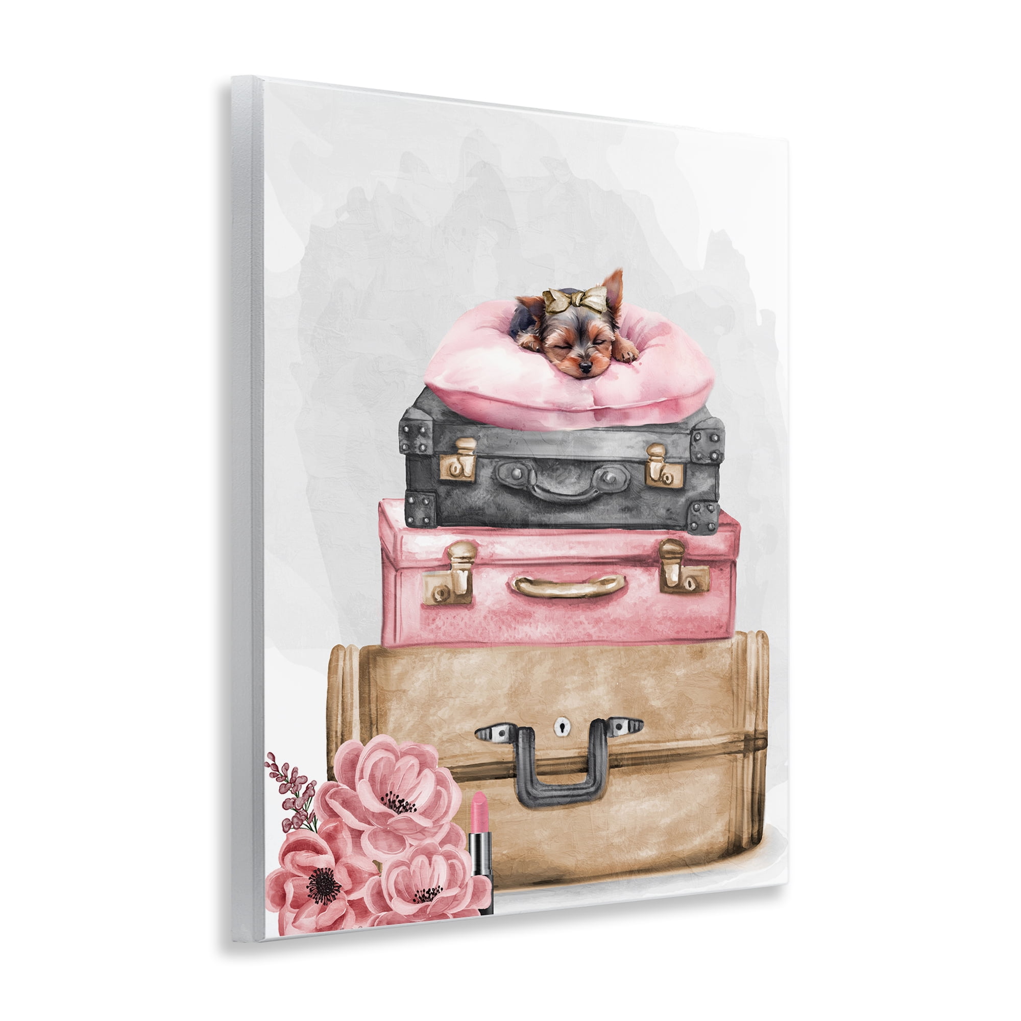 Stupell Industries Sleepy Pup Travel Wall Plaque Art, design by Kim Allen