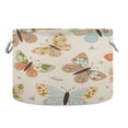 thumbnail image 2 of BZSMCE Decorative Storage Open Bins 20x14in In Butterfly with Flower Printed, 2 of 6