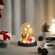 thumbnail image 3 of Adorno Navideño Pequeño con Cubierta de Vidrio Imitación y Luz que Emite Nieve onlyliua, 3 of 6