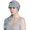 Light Gray Floral, variant on Breathable Hat and Scarf Set Chemo Headwear for Women