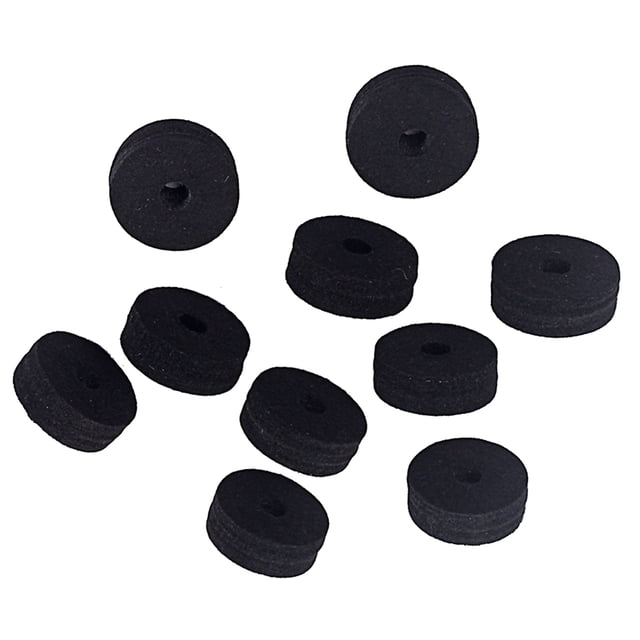 BEADCEST 10PCS Cymbal Replacement Black Felt Washers Protect Your Cymbals