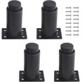 thumbnail image 1 of Juego de 4 Patas de Metal Resistentes Ajustables para Muebles para Mesa, Cama, Sofá (8-12cm, Negras), 1 of 5
