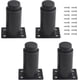 thumbnail image 1 of RV (8-12 cm, negro) Juego de 4 patas de muebles ajustables de metal resistente para mesas, camas y sofás Rojo Verde, 1 of 5