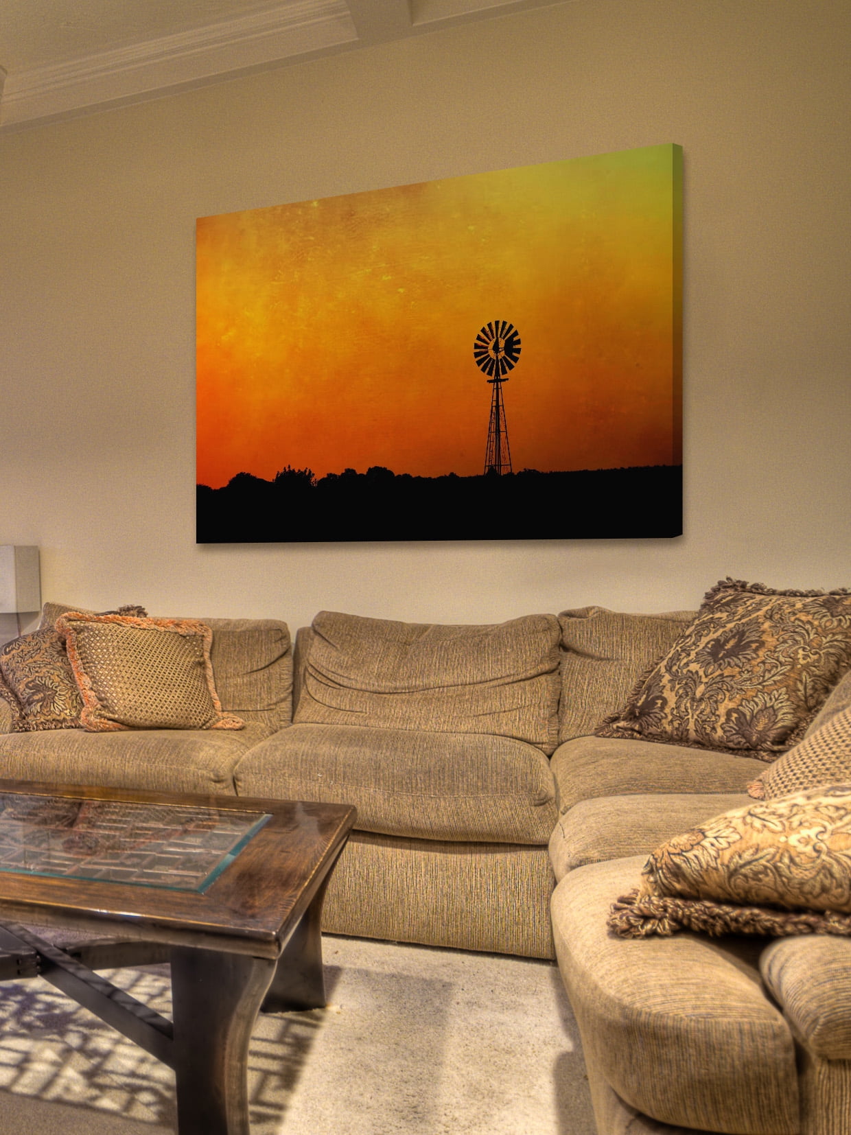 "Kansas" Painting Print on Wrapped Canvas