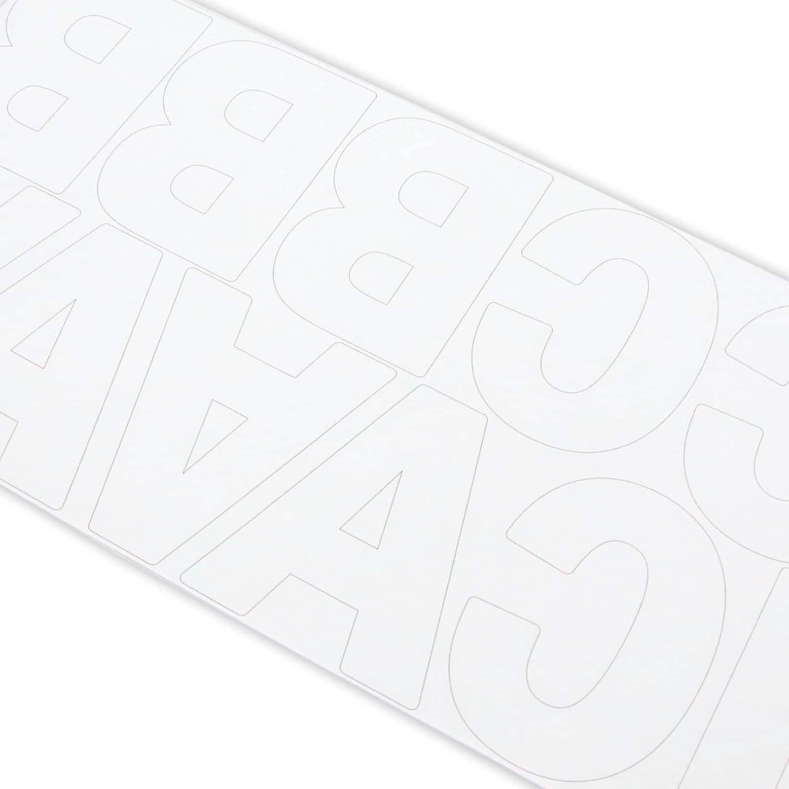 Recollections White Alphabet Stickers, 12 Pack