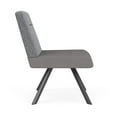 thumbnail image 2 of Willow Reception Armless Swivel Guest Chair / Charcoal Steel / Gray / Gray, 2 of 5