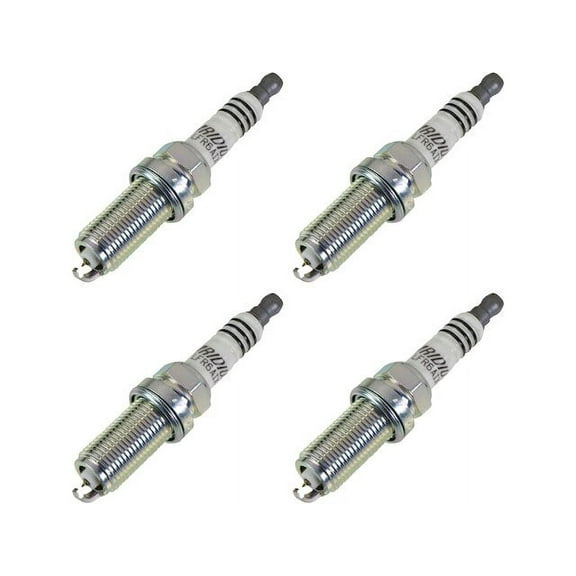 Spark Plug Set 4 Piece - Compatible with 2006 - 2011 Honda Civic Hybrid 1.3L 4-Cylinder 2007 2008 2009 2010