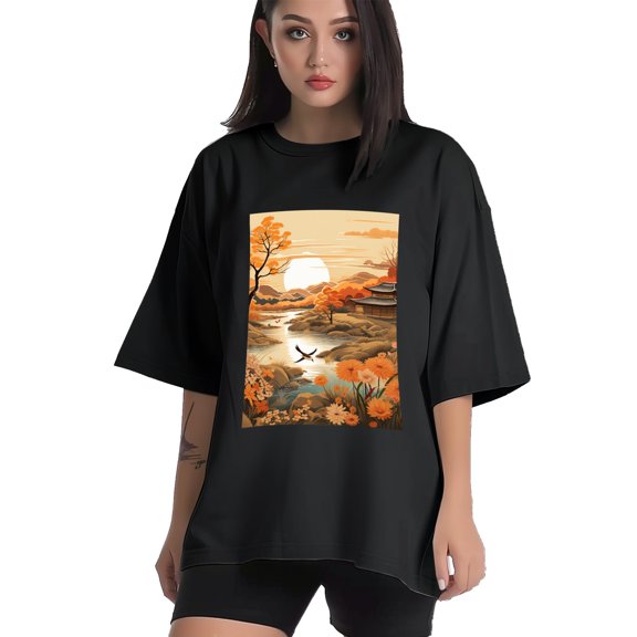 Plus Size Shirt for Women Black Tops for Women Short Sleeves Shirt for Women Late Autumn T Shirt Crewneck Shirt for Women XS