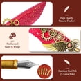 thumbnail image 3 of Set de bolígrafos de caligrafía GrnVibe Feather con tinta y diario, 3 of 7