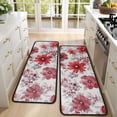 thumbnail image 4 of Kitchen Rugs Sets Of 2,Pioneer Flower Floral Print Pattern Anti Fatigue Kitchen Mat Rugs Non Slip Washable,Decorative Kitchen Floor Mats for Kitchen,Sink,Laundry,17"x47"+17"x47", 4 of 5
