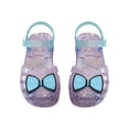 thumbnail image 2 of SGFCWSX Girls Casual Sandals Kids Jelly Glitter Bow Closed Toe Adjustable Strap Summer Shoes Purple Size 2.5-3 Years, 2 of 6