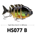 thumbnail image 2 of Cebo Artificial Duro Múltiple Swimbait Wobblers Pescando 3D Ojos para Truchas Lubina, 2 of 7