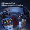 thumbnail image 4 of Kearding Auricular compatible con Bluetooth HiFi elegante Mini 10m recargable con auricular música juegos deportes gimnasio auriculares Cables de audio/vídeo Blanco, 4 of 6